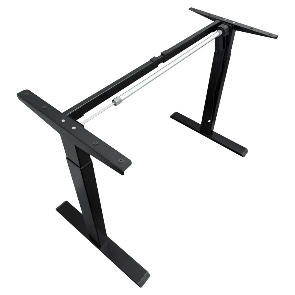 Duradesk Elektrisch Verstelbaar Bureauframe voor bladformaat 160 X 80 cm - Zwart frame (Wit frame)